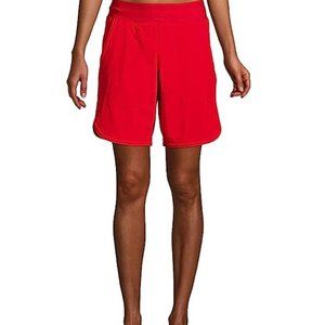 NWT Lands' End Women Comfort Waist 9" Swim Shorts Panty Liner Size 18 $80 Z079